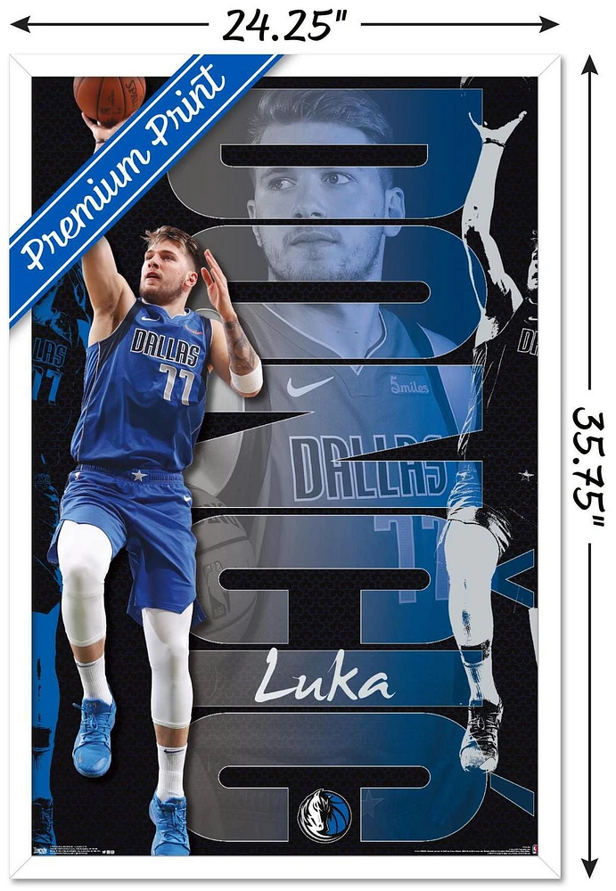 NBA Dallas Mavericks - Luka Doncic 19 Wall Poster, 22.375" x 34"