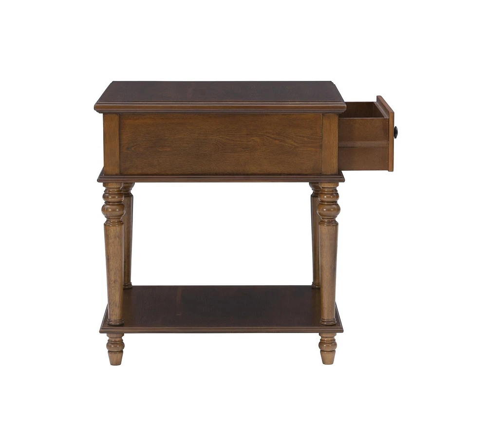 Table d'appoint Rivera, Noisette