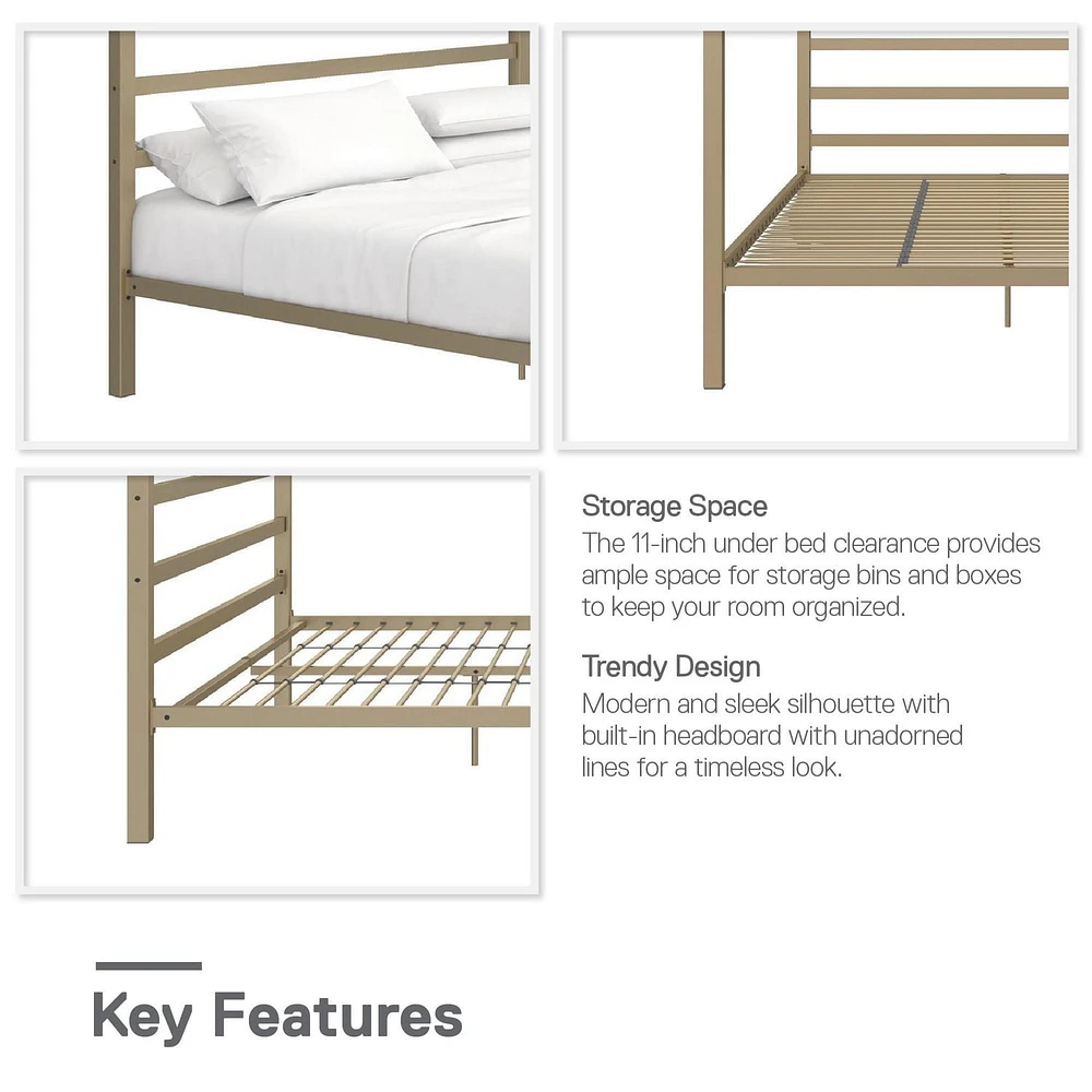 DHP Modern Metal Canopy Bed