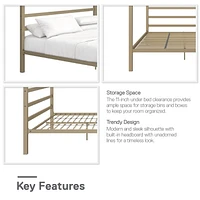 DHP Modern Metal Canopy Bed
