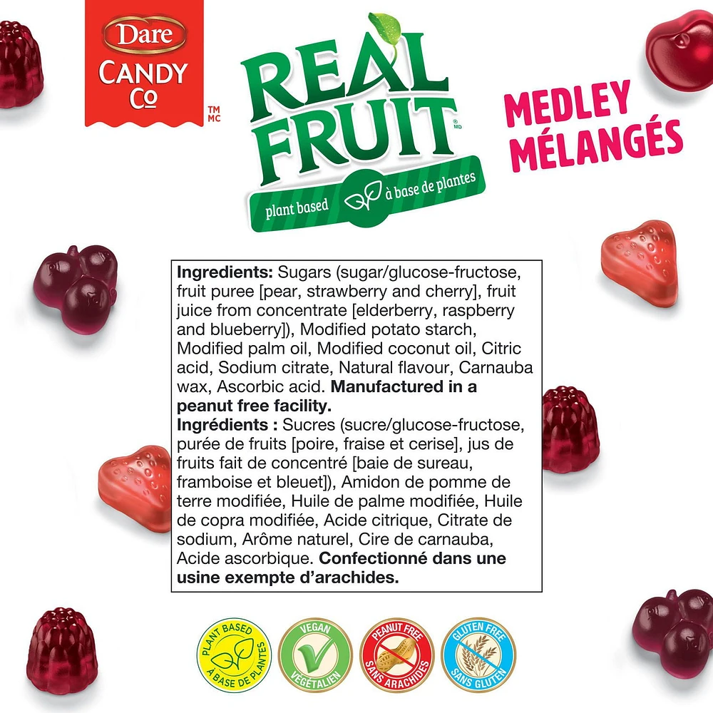 Dare RealFruit Gummies Medley, 180 g