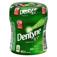 Dentyne Ice Spearmint, Sugar Free Gum, 1 bottle (60 pieces), 60 count