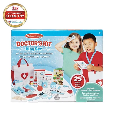 Melissa & Doug Get Well Doctor’s Kit Play Set – 25 Toy Pieces
