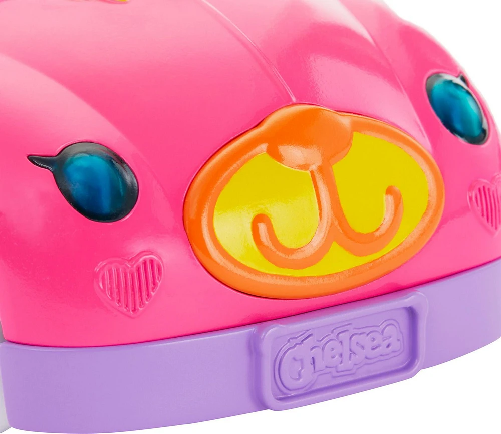 Barbie-Chelsea et son Cabriolet-Coffret poupée blonde, ours en peluche