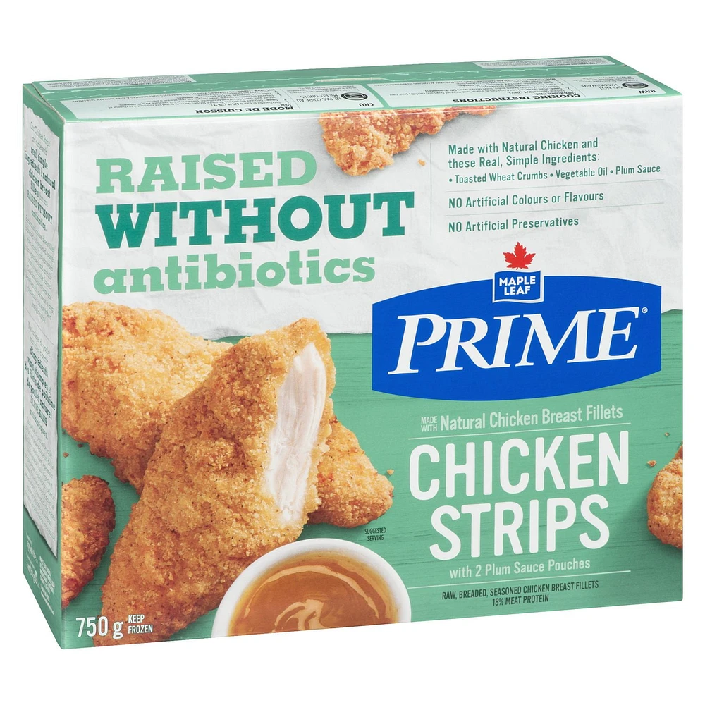 Prime Chicken Strips Raised Without Antibiotics