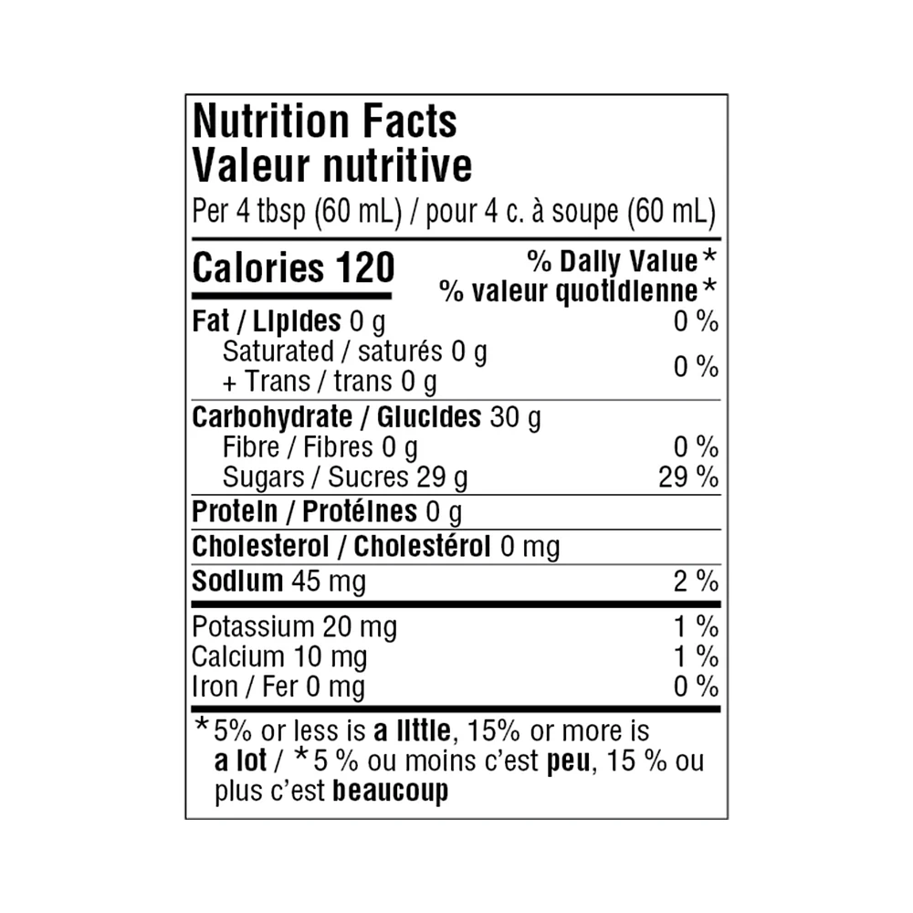 GV TABLE SYRUP BUTTE - FRENCH 750 ml