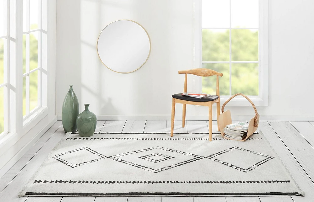 ECARPET Zelda 7'6" x 9'6" Contemporary Area Rug for Living Room, Bedroom, Dining Room, Entrance, Hallway and More.