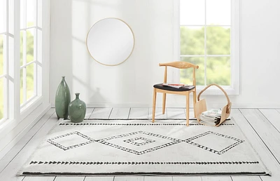 ECARPET Zelda 7'6" x 9'6" Contemporary Area Rug for Living Room, Bedroom, Dining Room, Entrance, Hallway and More.