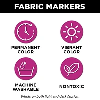 Tulip Opaque Metallic Colour Fabric Markers
