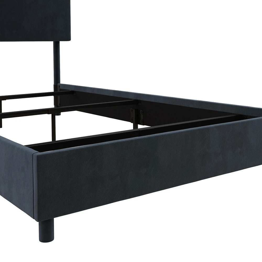 Novogratz Brittany Upholstered Bed with Storage Drawers