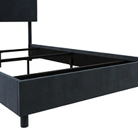Novogratz Brittany Upholstered Bed with Storage Drawers