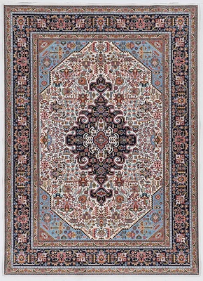 Tapis Emerald Grenier gris & sarcelle de 5 pi x 7 pi