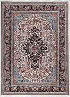 Tapis Emerald Grenier gris & sarcelle de 5 pi x 7 pi