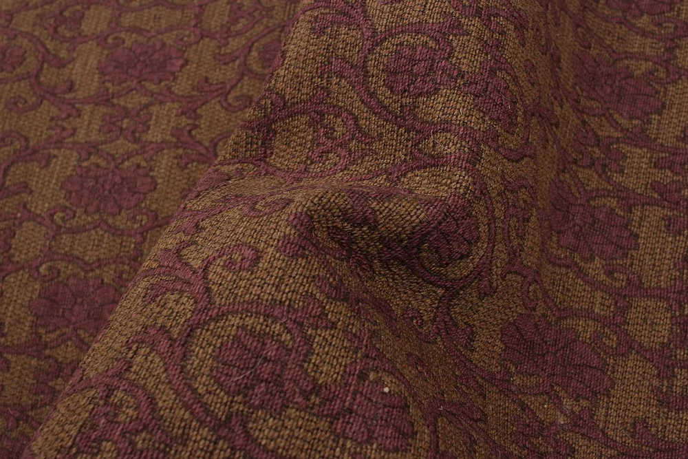 ECARPETGALLERY 4'7" x 6'8" Transitional Collage Handmade Area Rug for Living Room, Dining Room and Bedroom in Brown