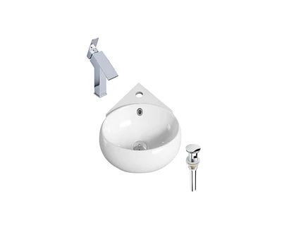 DROP Bath and Kitchen DR091248 Bathroom Vessel Sink Set