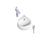 DROP Bath and Kitchen DR091248 Bathroom Vessel Sink Set