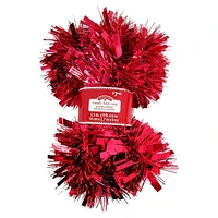Holiday Time Tinsel Garland-red