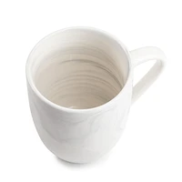 Thyme & Table Grey Marble Stoneware Coffee Mug, 15 fl oz, Made of Stoneware