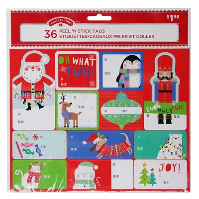 36 Étiquettes-cadeaux Peel n Stick - Fantaisistes