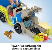 Imaginext Jurassic World Track & Transport Dino Truck Vehicle & Figure Set, 8 Pieces, Ages 3-8