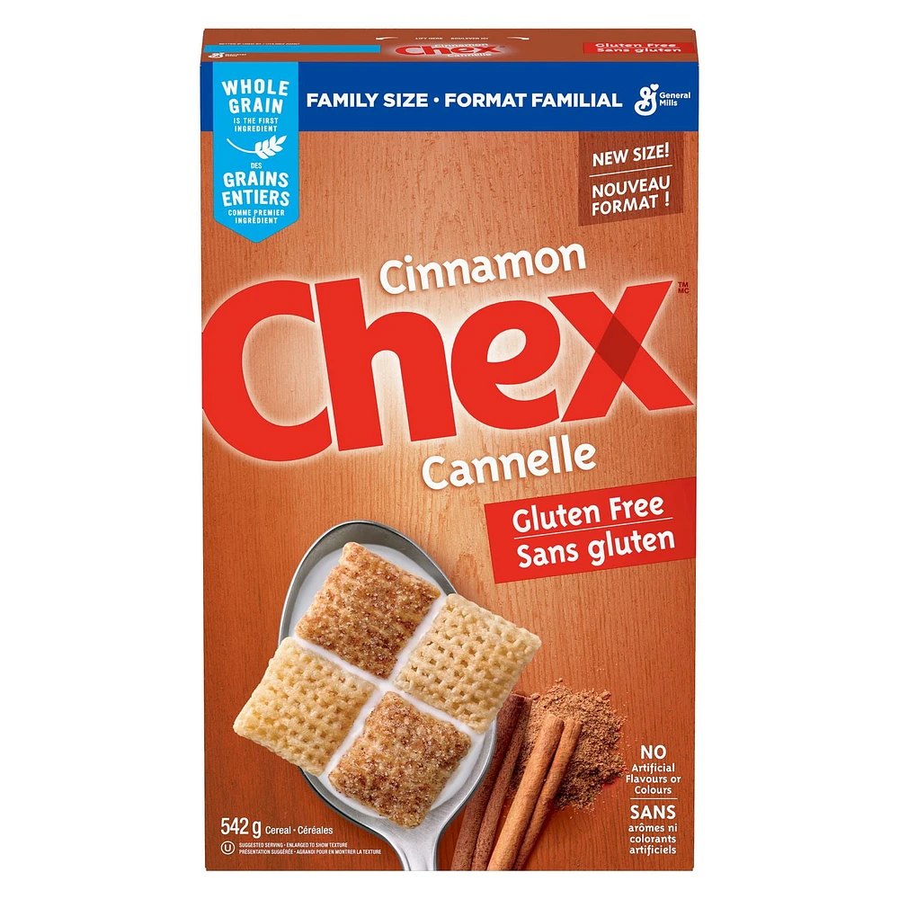 Chex Sans Gluten Cannelle Céréales Format familial