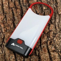 Ozark Trail Lanternes à piles à cadre mince en aluminium à DEL de 160 lumens rouge Cadre mince en aluminium