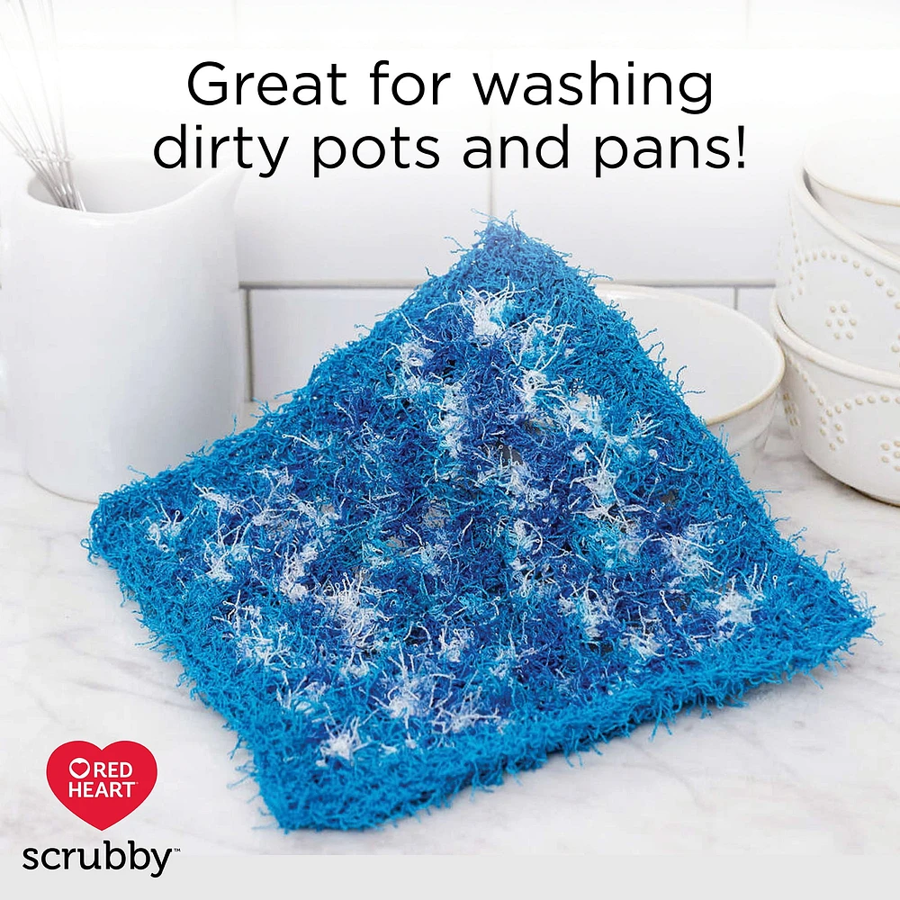 Red Heart® Scrubby™ Yarn, Polyester #4 Medium, 3.5oz/100g, 92 Yards