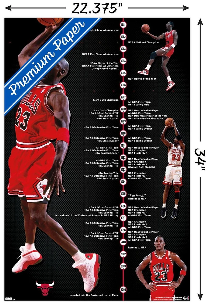 Michael Jordan - Timeline Wall Poster