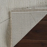 Tapis d'interieur abstrait Rug Branch Casa, beige creme, boheme - Salon, chambre, salle à manger et cuisine<br>