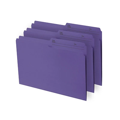 Chemises à Dossiers Continental Format Lettre, Couleur Violet, 12 unités
