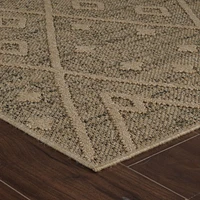 Tapis d'interieur exterieur abstrait Rug Branch Hogar, marron beige, bohème - Salon, chambre, salle a manger et cuisine