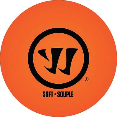 Warrior Street Hockey Balls - Soft Density - Orange, Low Bounce Tech