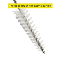Ensemble de poire à jus pour dinde avec brosse de nettoyage, poire en silicone, vert