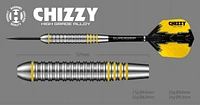 Harrows Chizzy Dave Chisnall High-Grade Alloy Darts -  Includes Three Steel-Tip “Tungsten-Look” Brass Darts, Three Supergrip Shafts & Three Prime Flights - 21 Grams