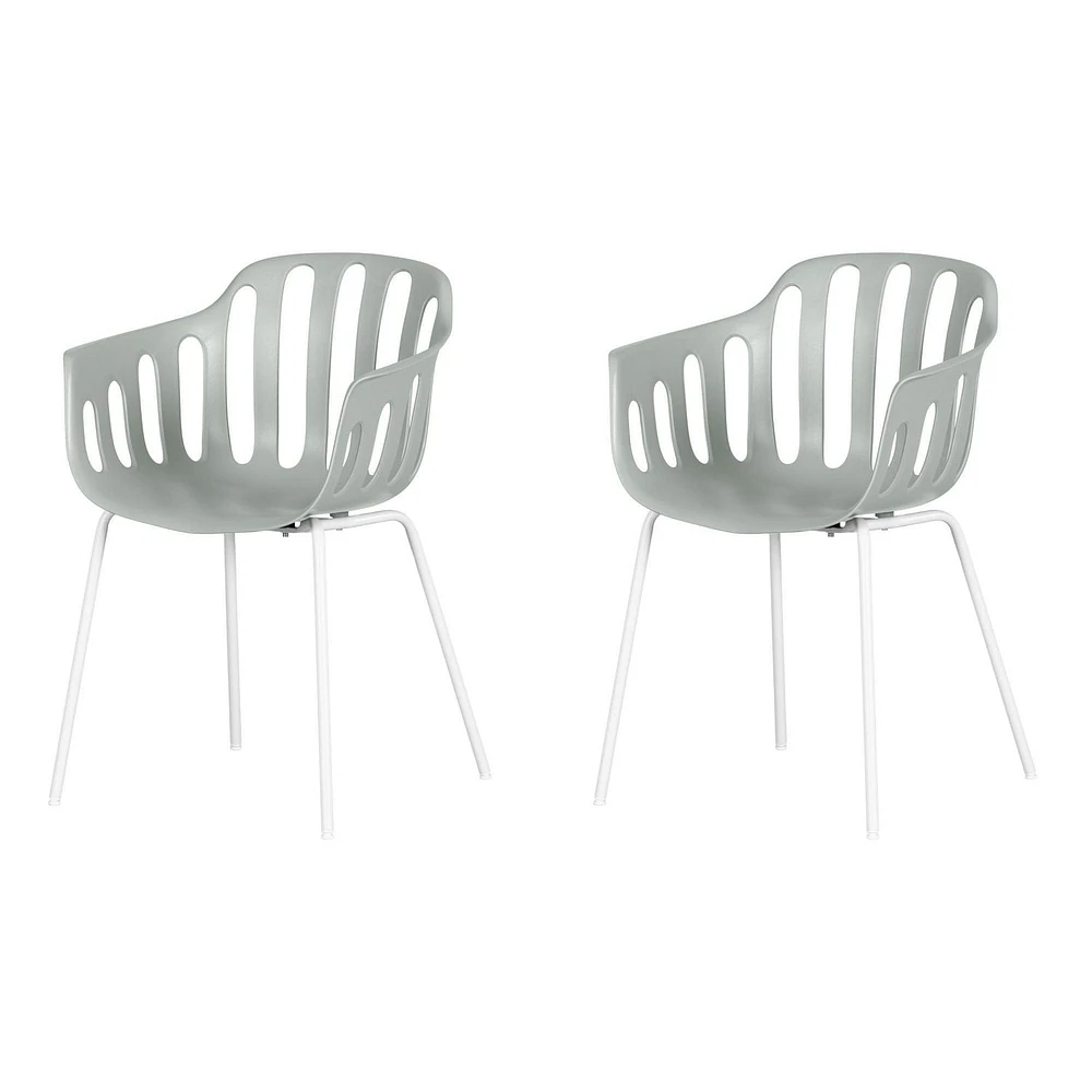 Ensemble de 2 chaises avec accoudoirs de la collection Flam South Shore