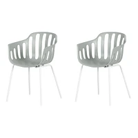 Ensemble de 2 chaises avec accoudoirs de la collection Flam South Shore