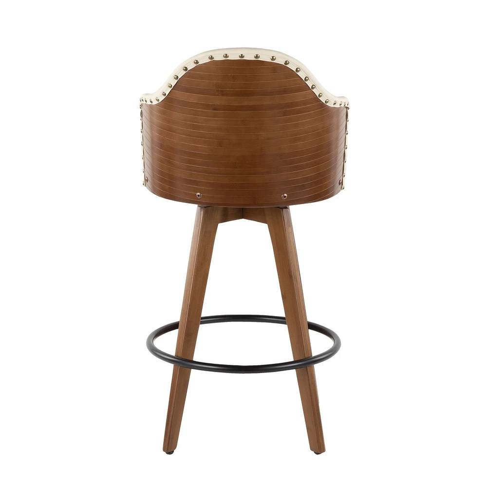 Tabouret de bar moderne milieu-du-siècle Ahoy, de LumiSource