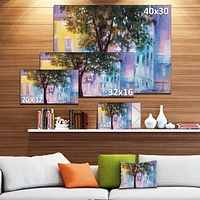 Impression sur toile « Couple Walking In Rain » Design Art