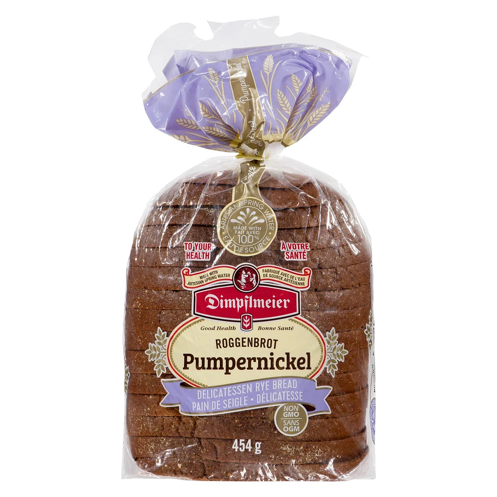 Dimpflmeier Bakery Dimpflmeier Sliced Pumpernickel Delicatessen Rye Bread, 454 g