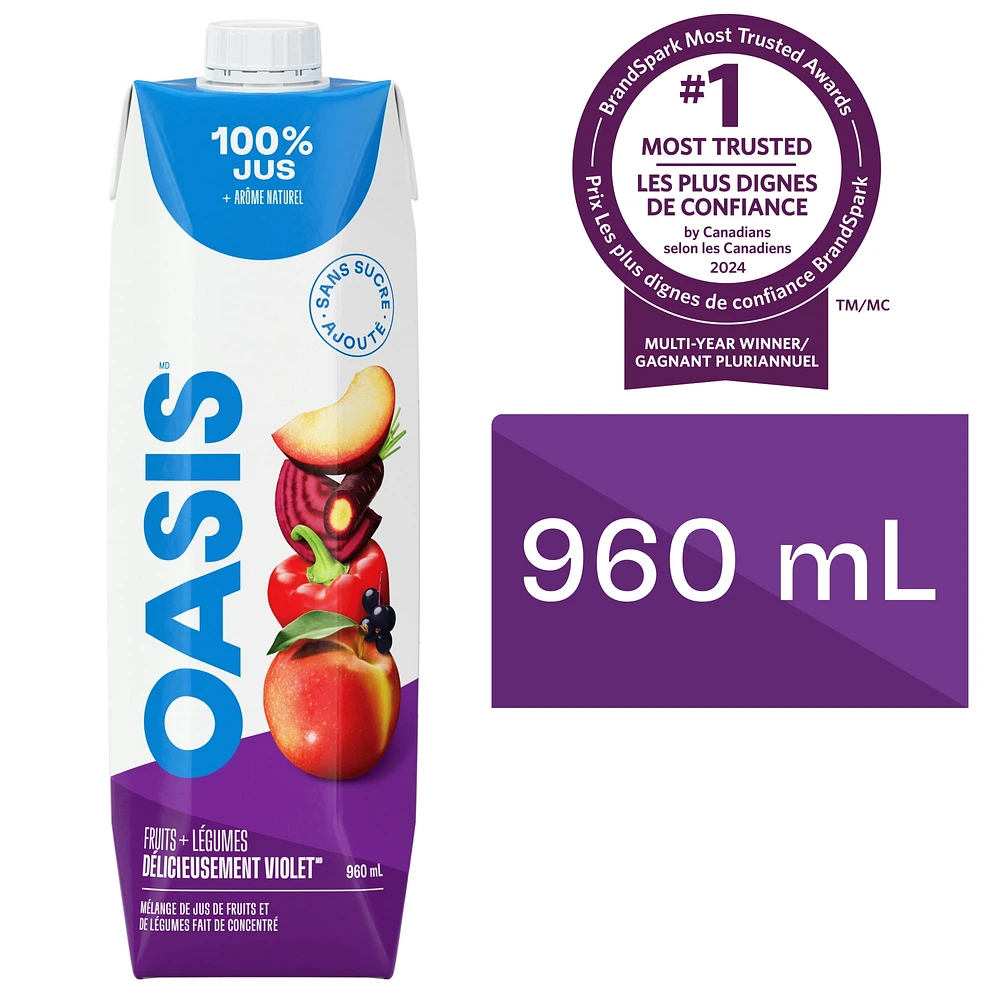 Jus de fruits et légumes Délicieusement violet 960 ML