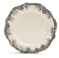 Assiette Holiday time à motif de ruban d'aiguilles