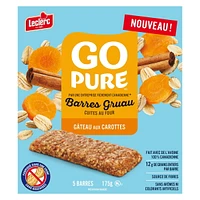 Go Pure Soft Baked Carrot Cake Oatmeal Bars, 5 / 175g