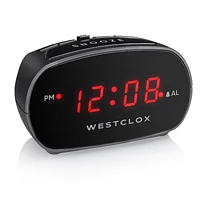 Westclox 0.6" Red LED Alarm Clock