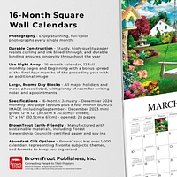 Hopper Studios A Country Walk 2024 12x24 Inch Square Wall Calendar, 9781773727929