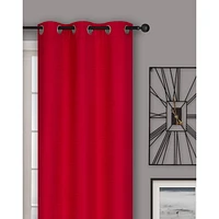Safdie & Co. Curtain 2PK 84L Blackout Textured Red