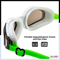 Lunettes de natation Helios Dolfino Pro pour adulte, paquet de 2 Lot de 2 lunettes de natation