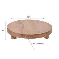 Acacia Wooden Round Table Riser Medium