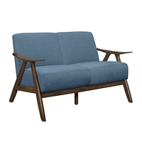 Topline Home Furnishings Blue Loveseat