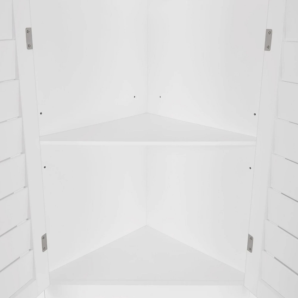 Maison RiverRidge® Brookfield Armoire haute d’angle à deux portes - Blanc