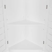Maison RiverRidge® Brookfield Armoire haute d’angle à deux portes - Blanc